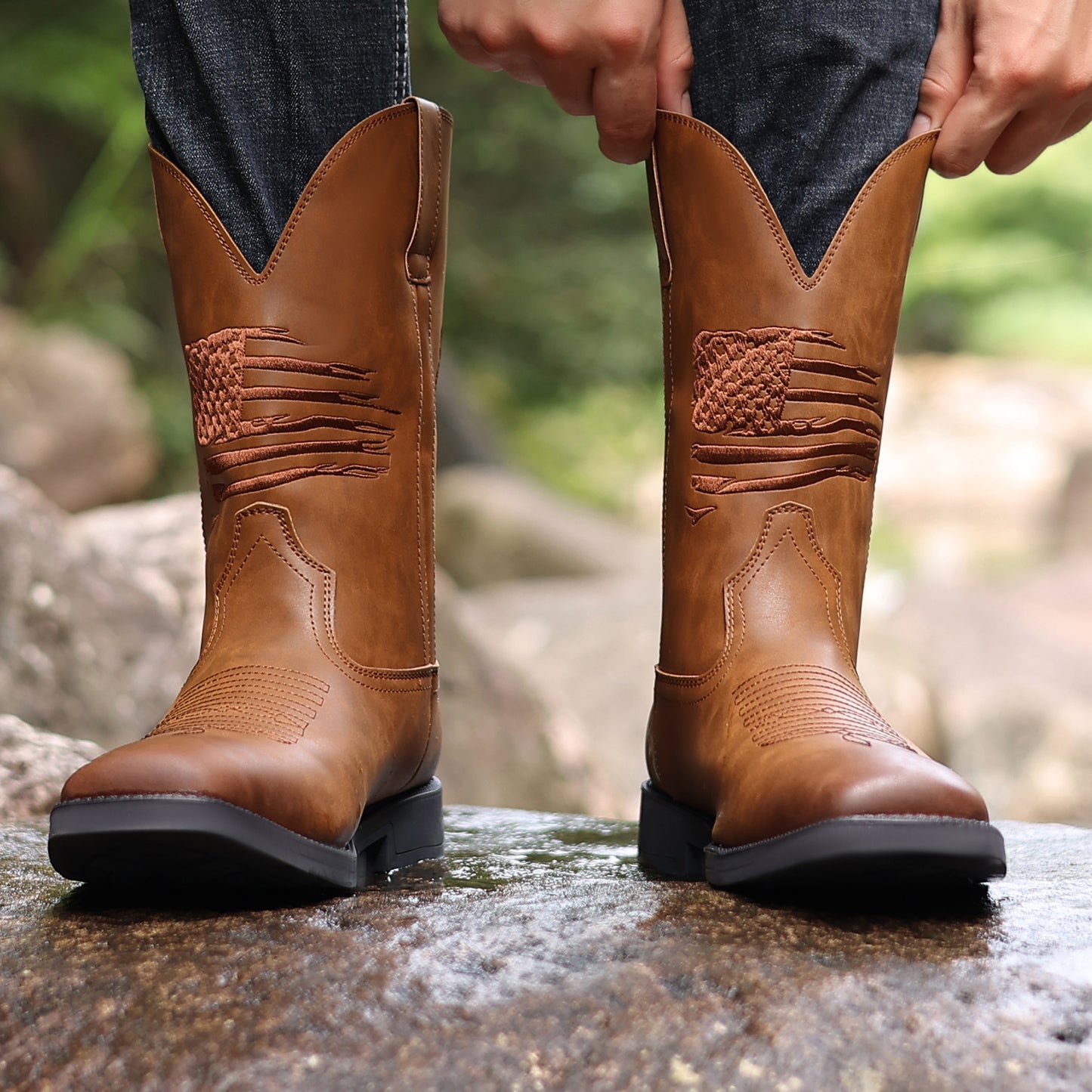 Men'S Vintage Cowboy Boots