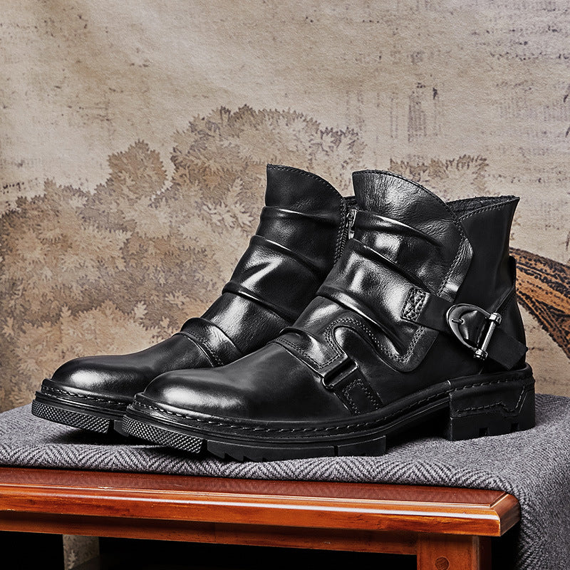 Toretto Leather Biker Boot