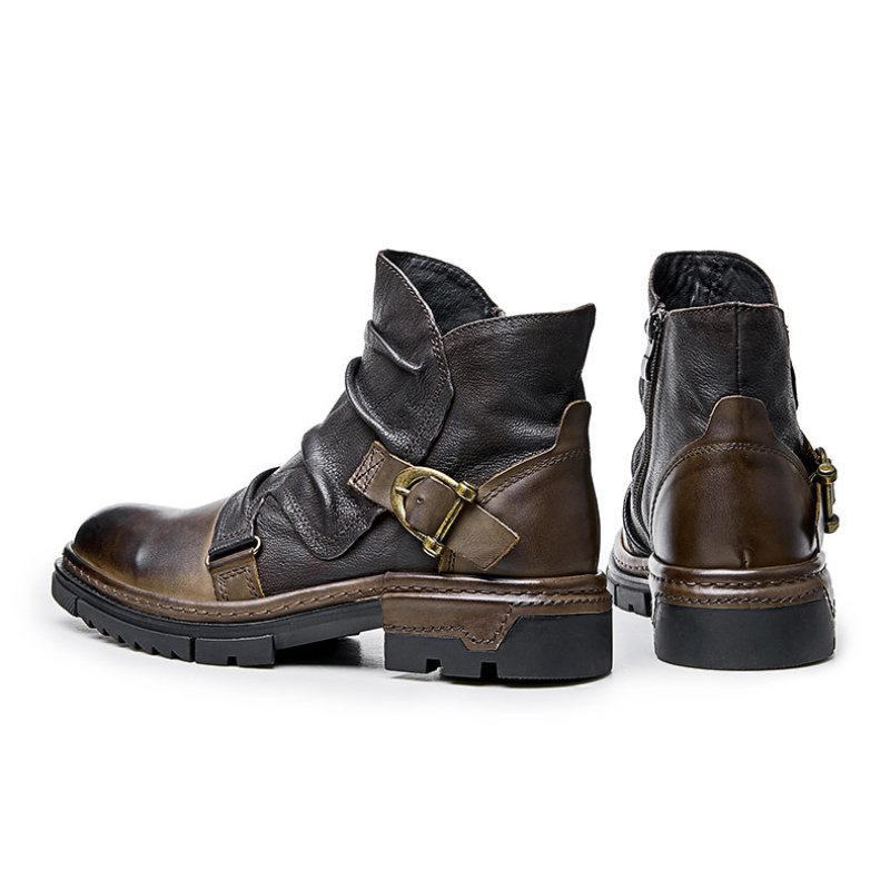 Toretto Leather Biker Boot