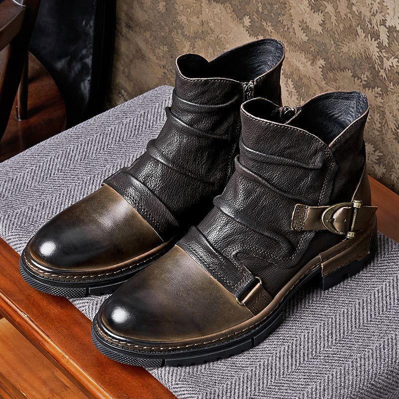 Toretto Leather Biker Boot