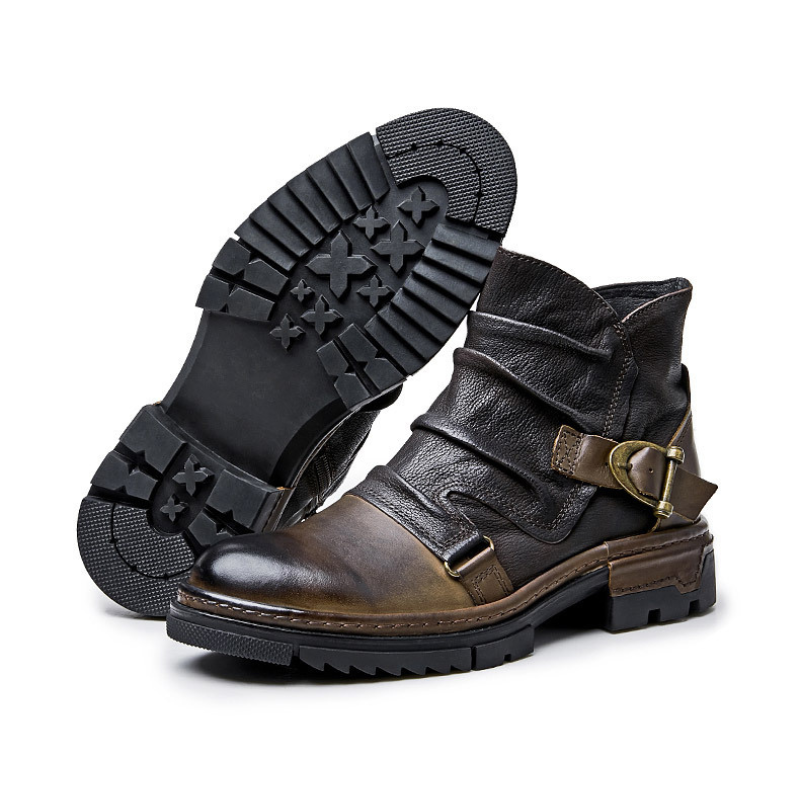 Toretto Leather Biker Boot