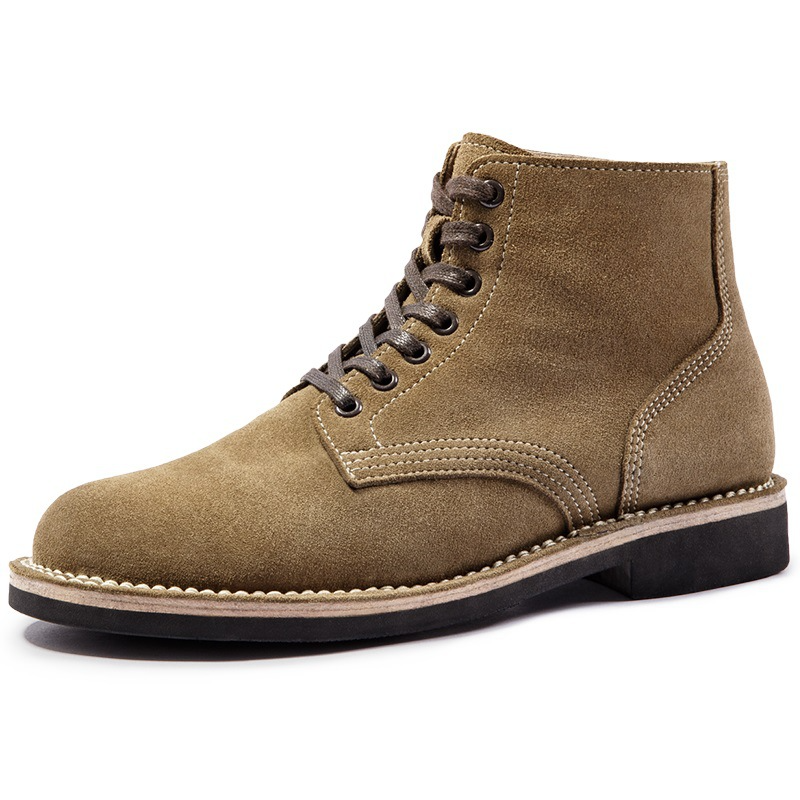 Suede boondocker boots for man