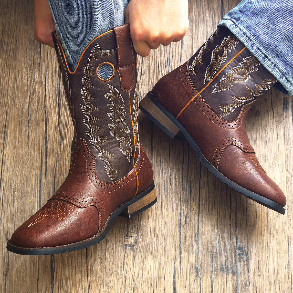 Men's Vintage Cowboy Boots