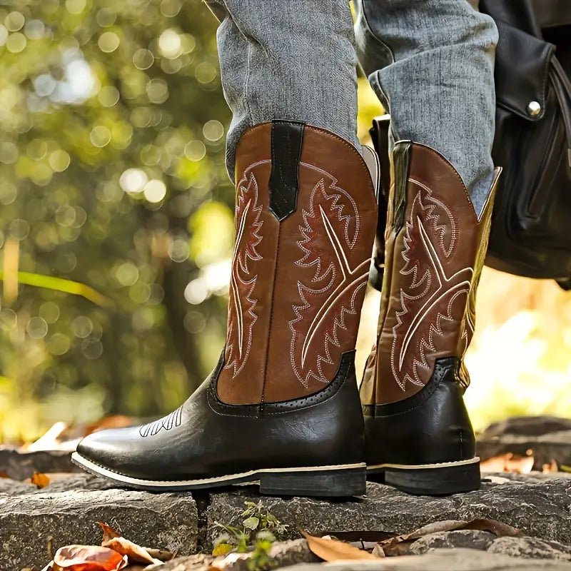 Men's Western Rugged High Top Cowboy Boots