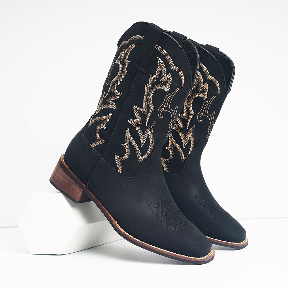 Men's Embroidered Vintage Cowboy Boots