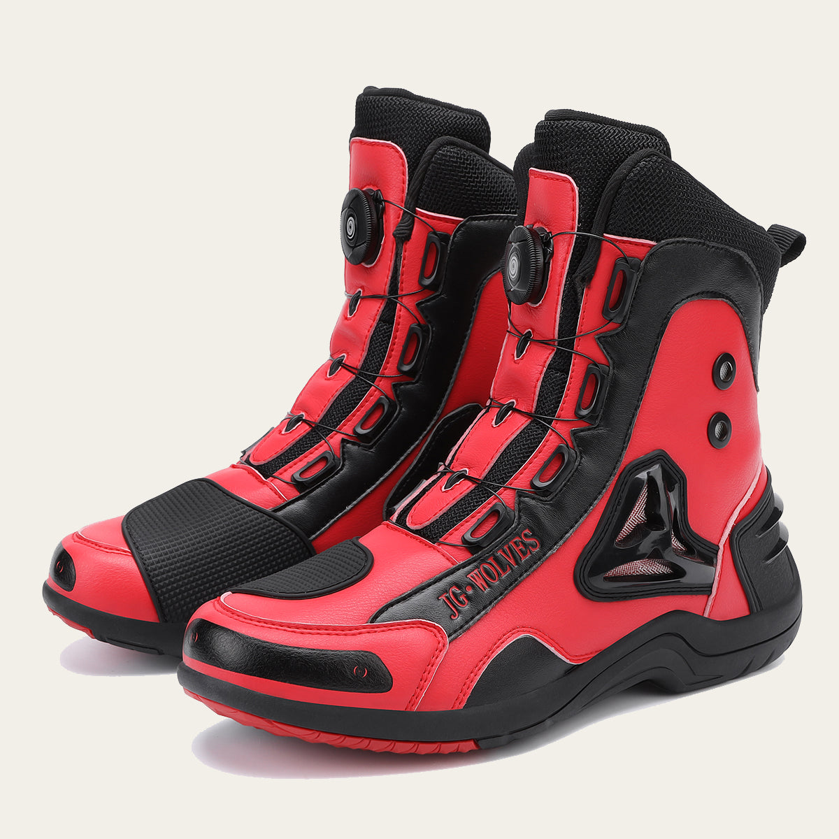 Mens Durable Microfiber Leather Racing Boots