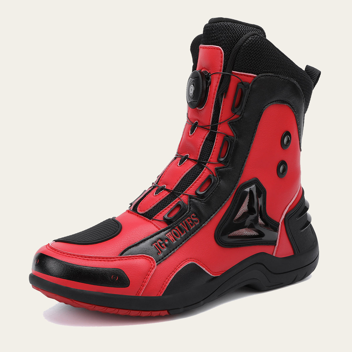 Mens Durable Microfiber Leather Racing Boots