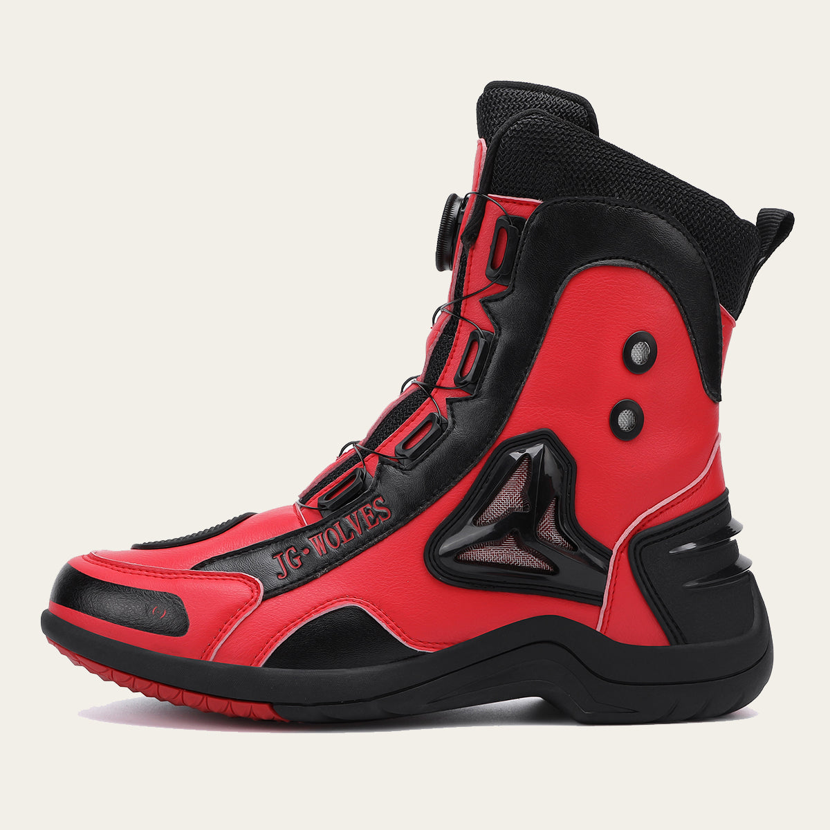 Mens Durable Microfiber Leather Racing Boots