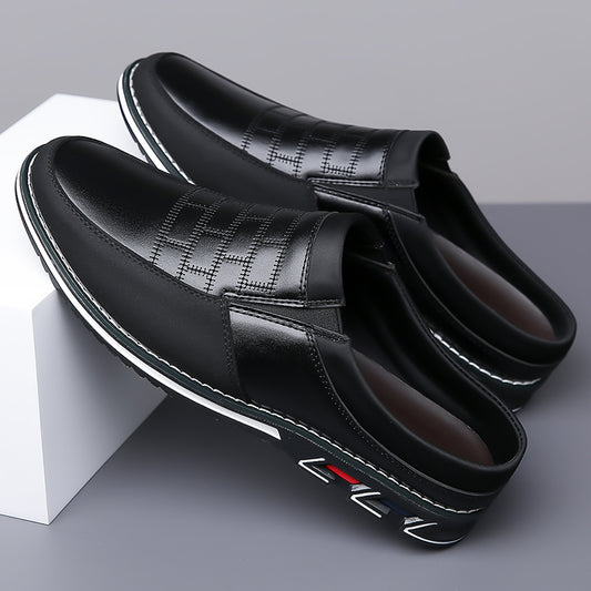 Men's Leather Half Slippers