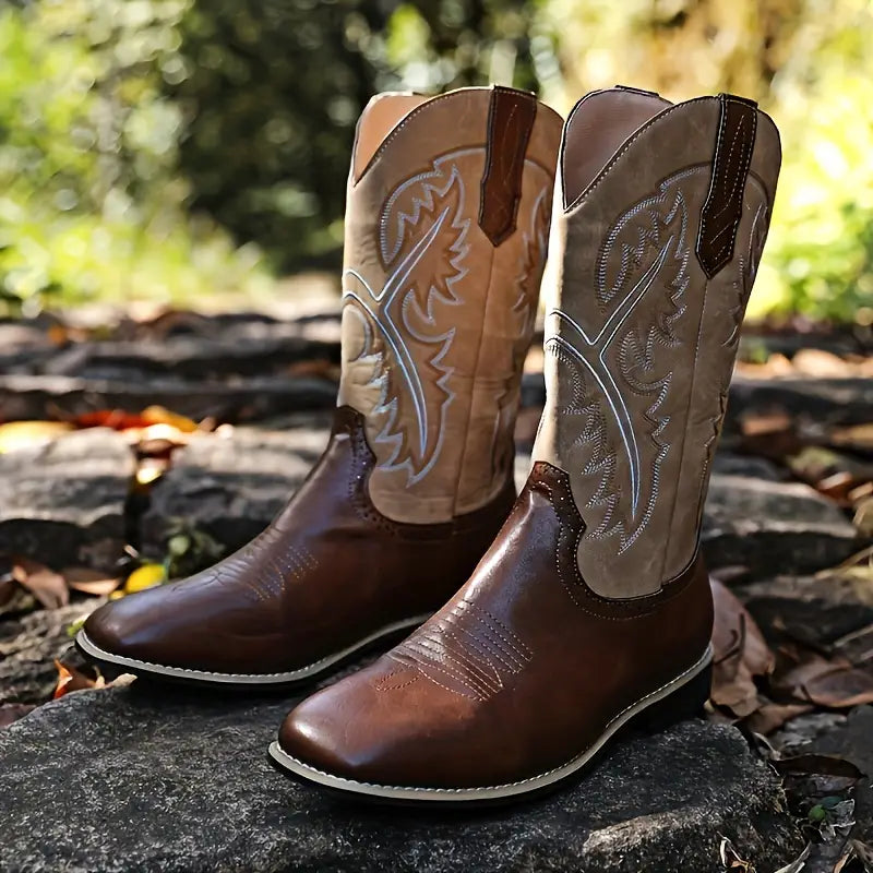 Men's Western Rugged High Top Cowboy Boots