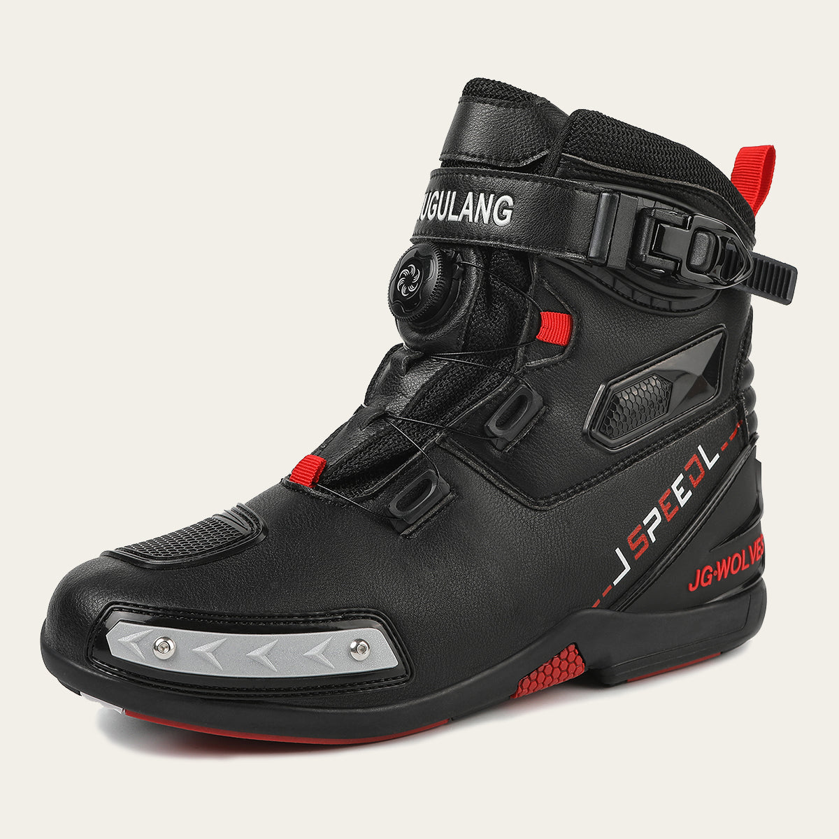 Mens Durable Microfiber Leather Racing Boots