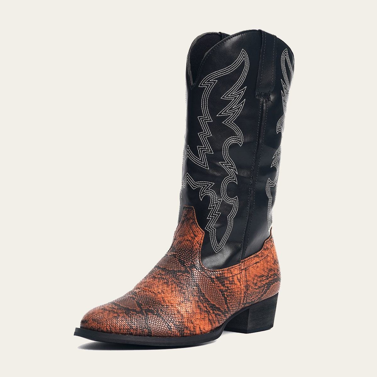 Snake Print Western Cowboy Boots