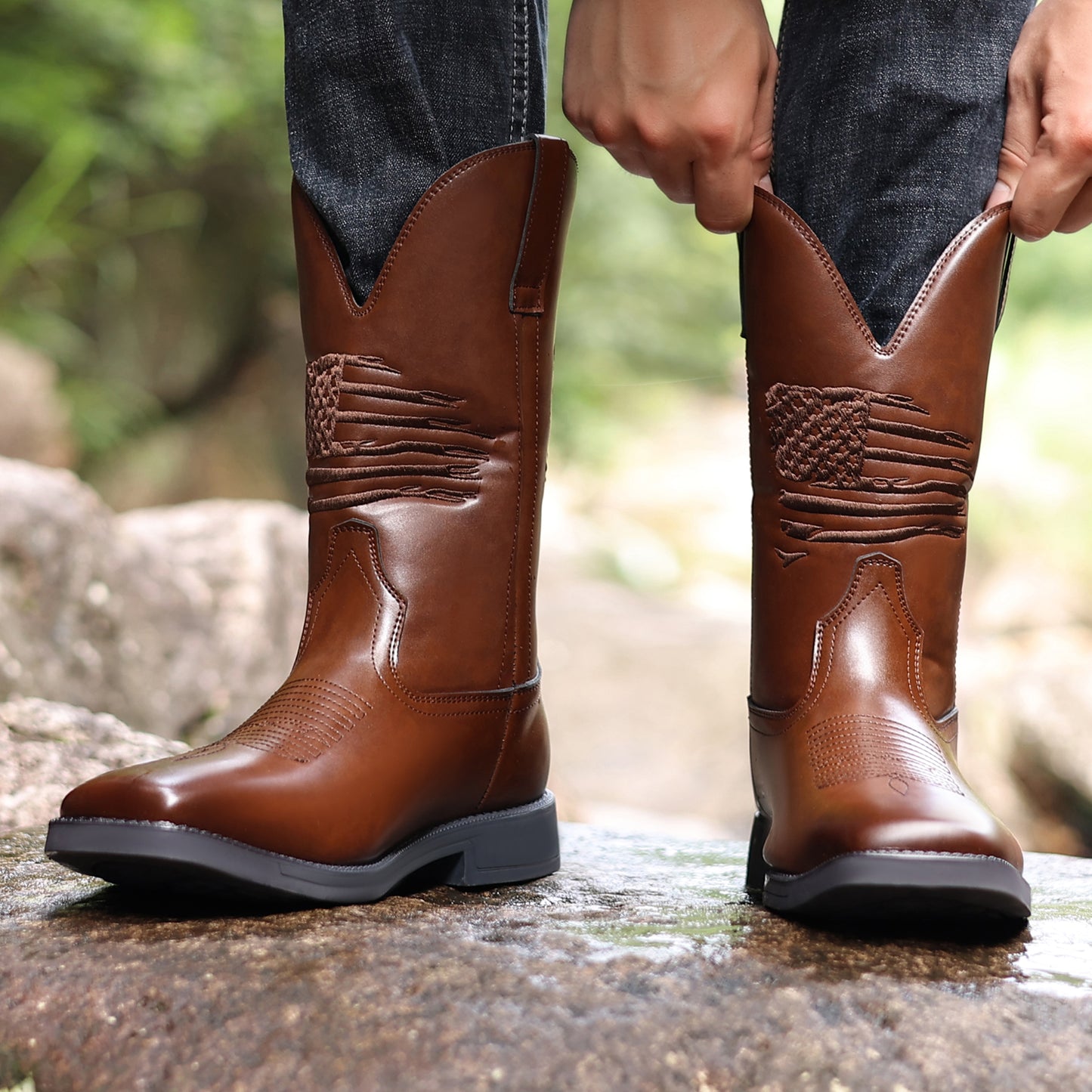 Men'S Vintage Cowboy Boots