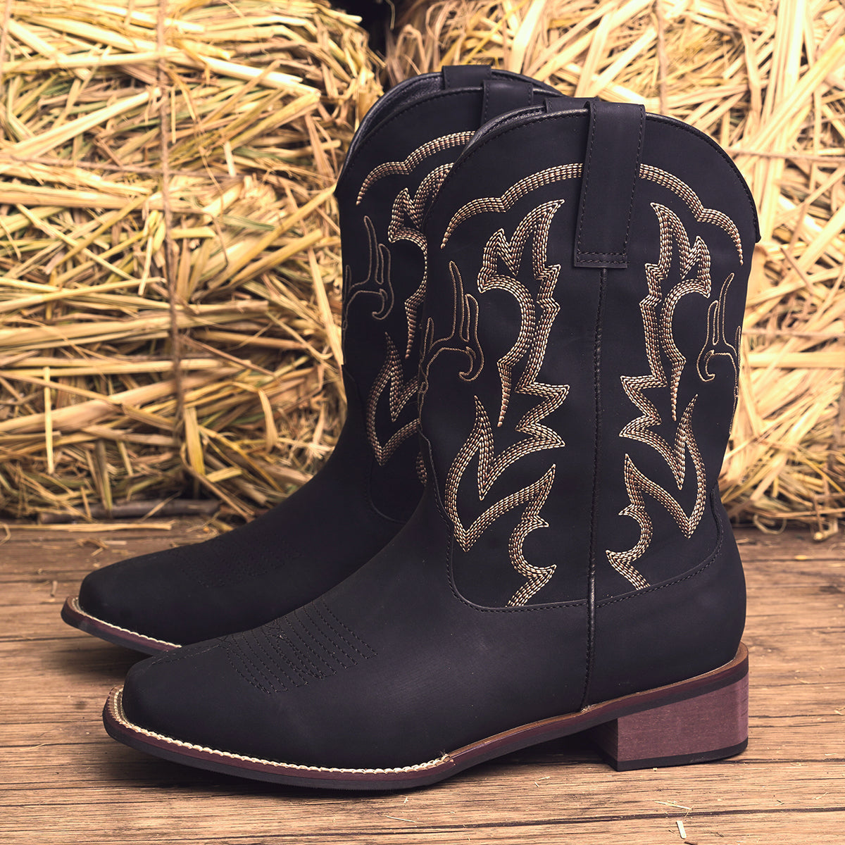 Men's Embroidered Vintage Cowboy Boots