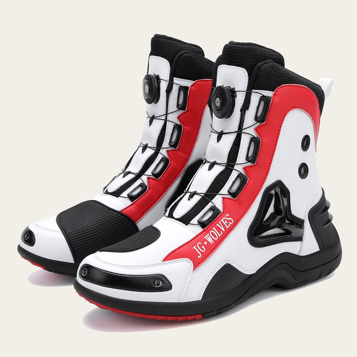 Mens Durable Microfiber Leather Racing Boots