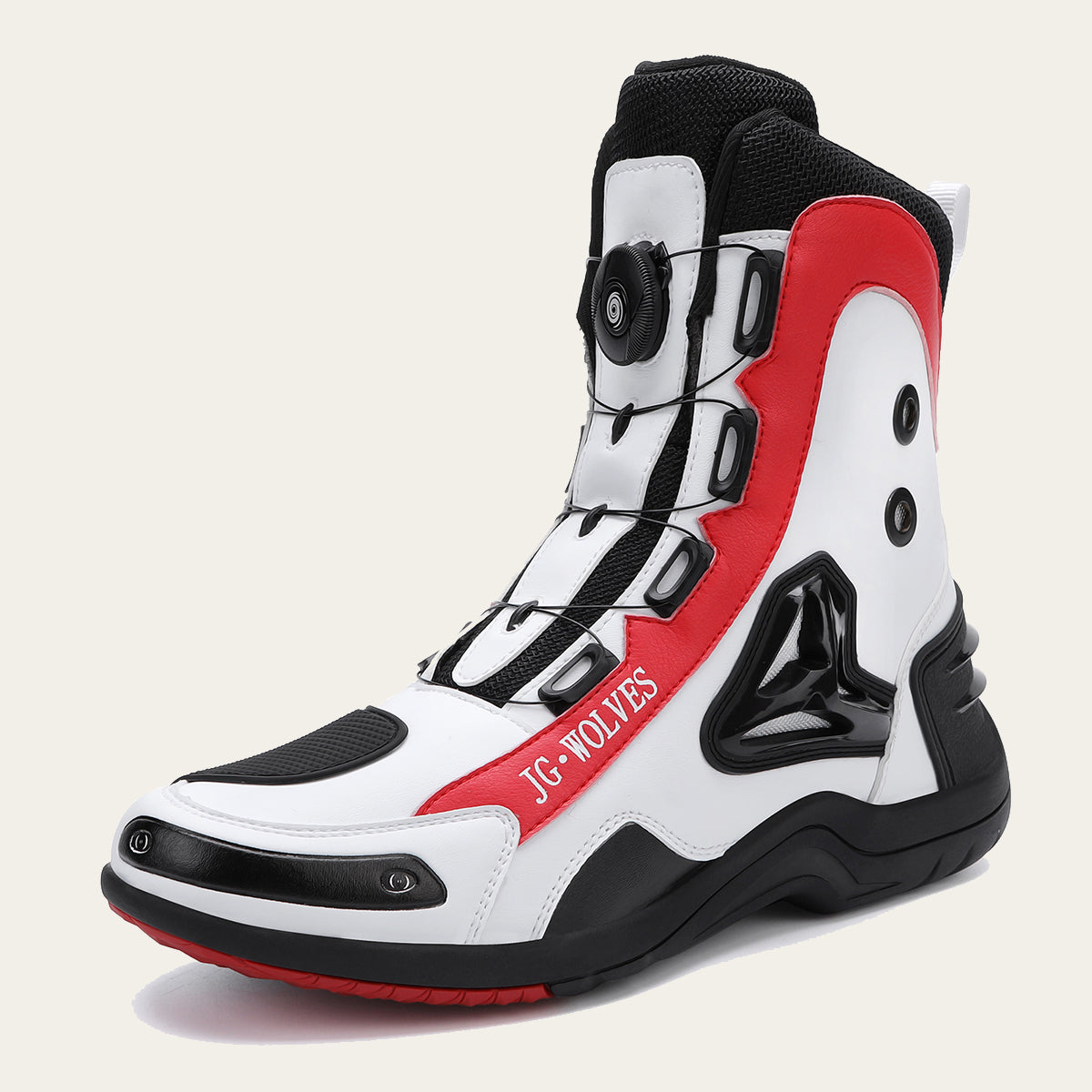 Mens Durable Microfiber Leather Racing Boots