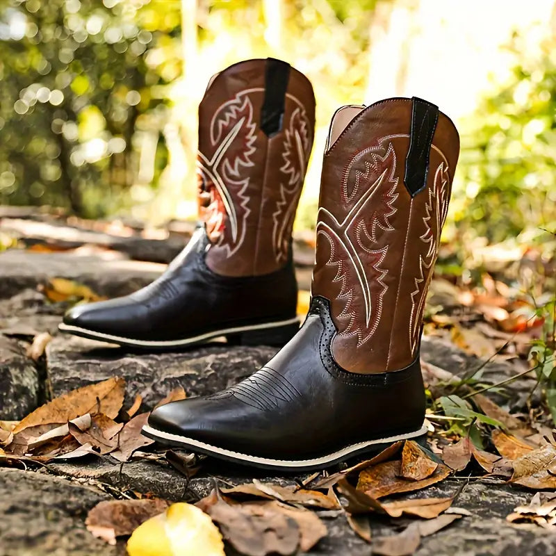 Men's Western Rugged High Top Cowboy Boots