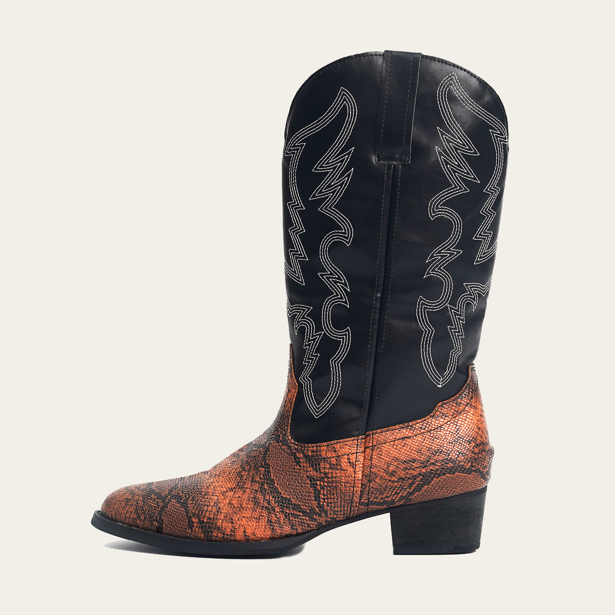 Snake Print Western Cowboy Boots