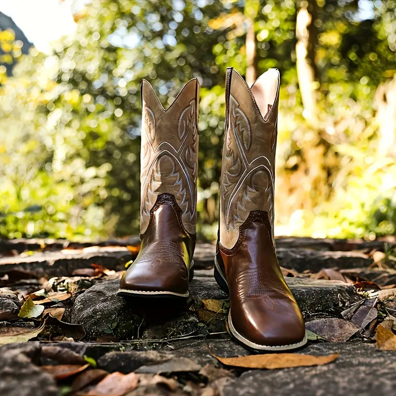 Men's Western Rugged High Top Cowboy Boots