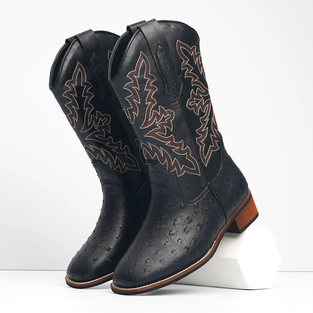 Men's Vintage Spotted Cowboy Boots