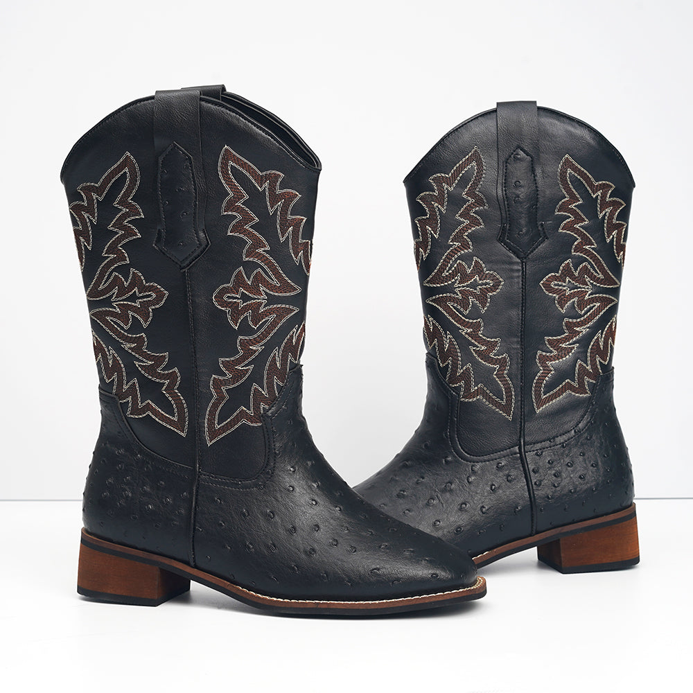 Men's Vintage Spotted Cowboy Boots