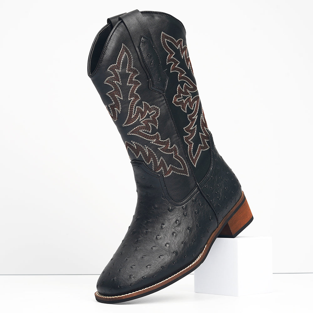 Men's Vintage Spotted Cowboy Boots