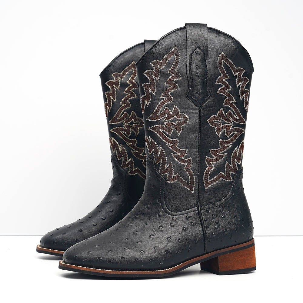 Men's Vintage Spotted Cowboy Boots