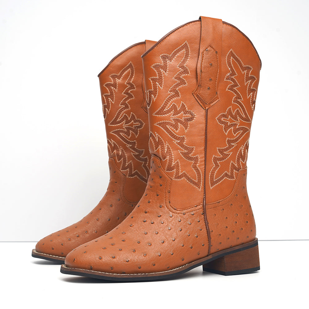 Men's Vintage Spotted Cowboy Boots