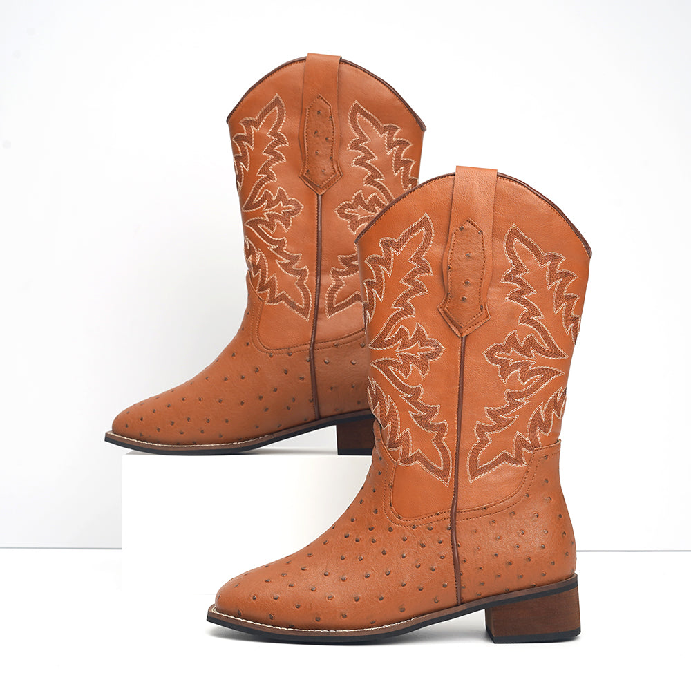 Men's Vintage Spotted Cowboy Boots