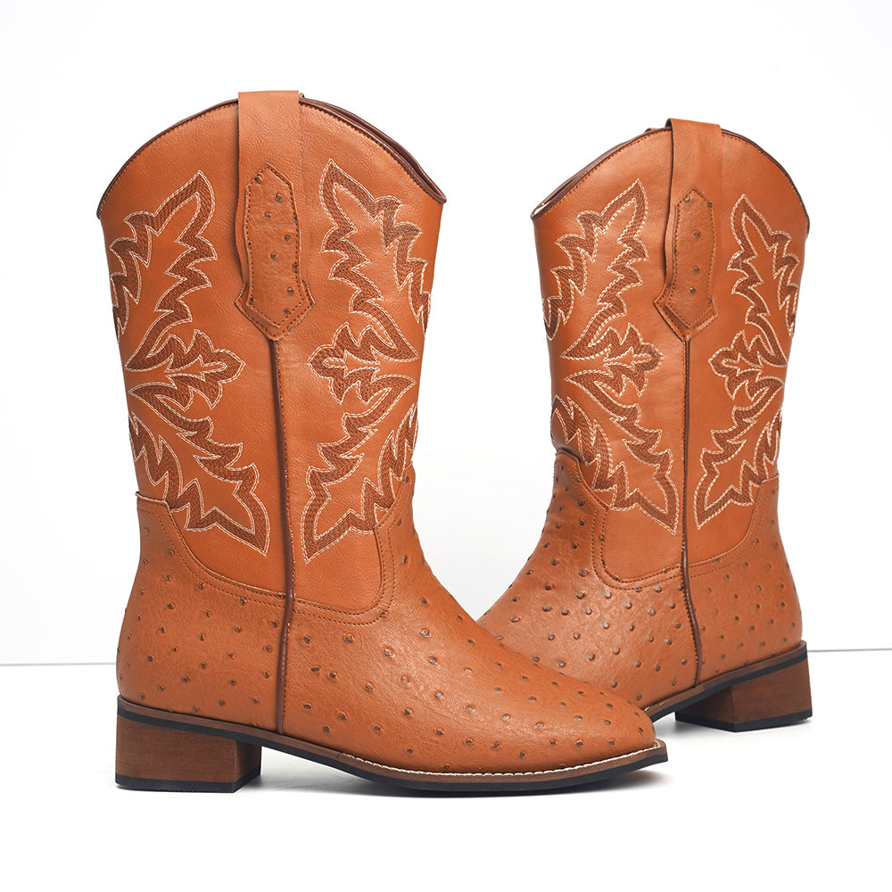 Men's Vintage Spotted Cowboy Boots