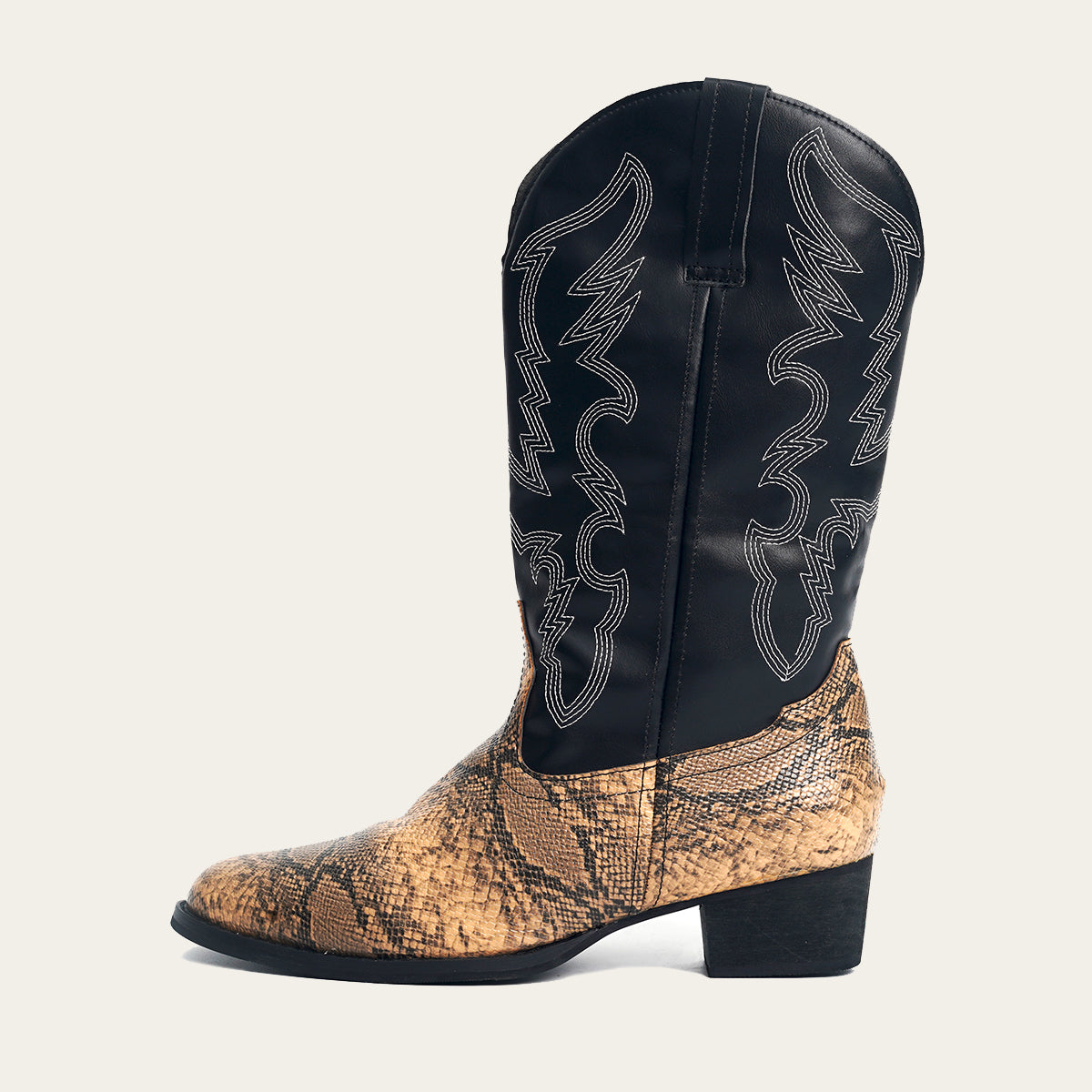 Snake Print Western Cowboy Boots