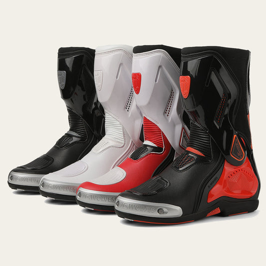 Mens High-Performance Microfiber Leather Motocross Boots