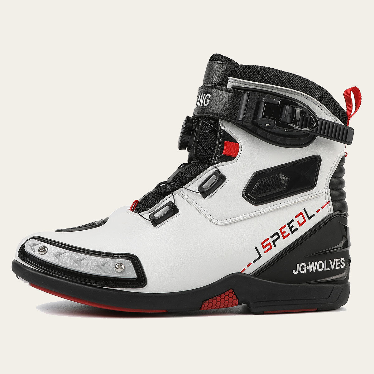 Mens Durable Microfiber Leather Racing Boots