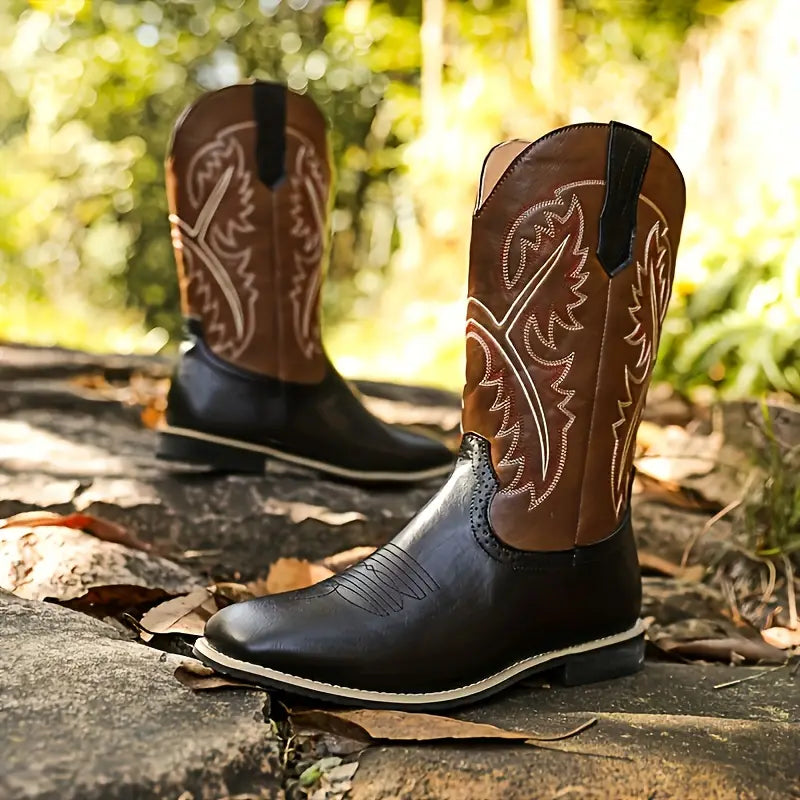 Men's Western Rugged High Top Cowboy Boots