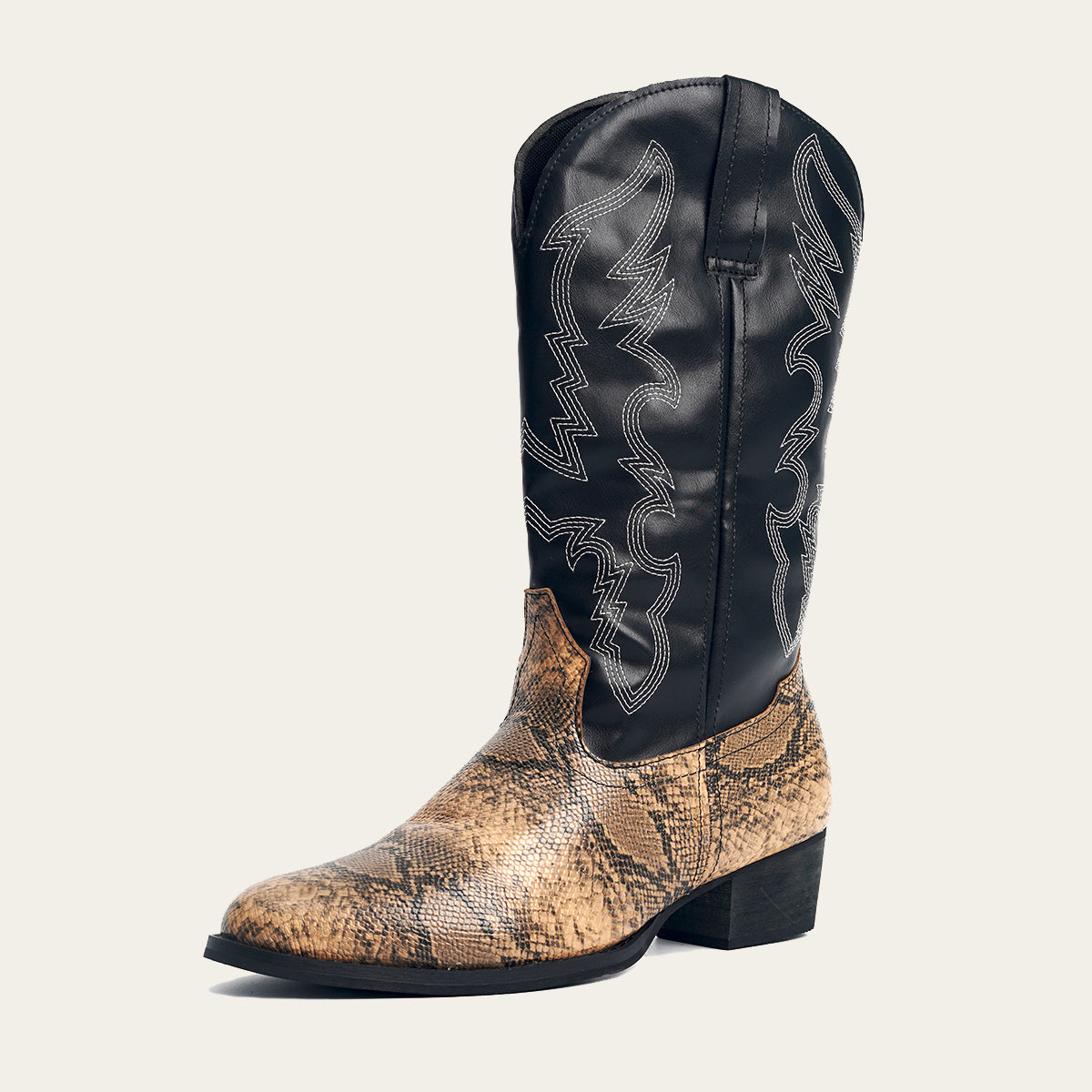 Snake Print Western Cowboy Boots