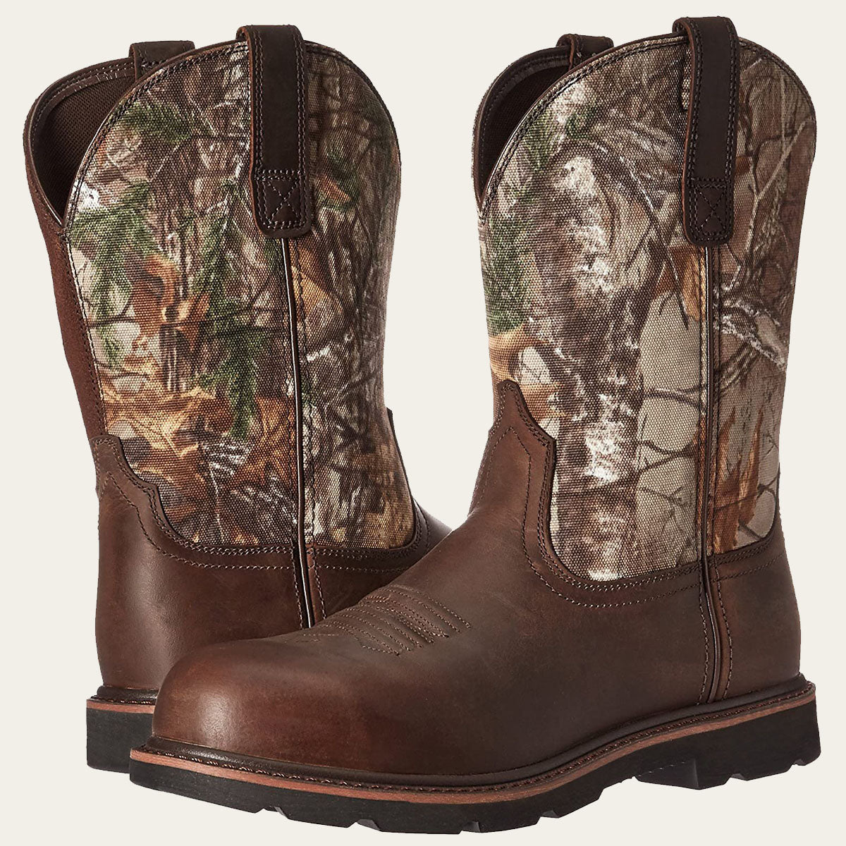 Tree Print Western Cowboy Boots