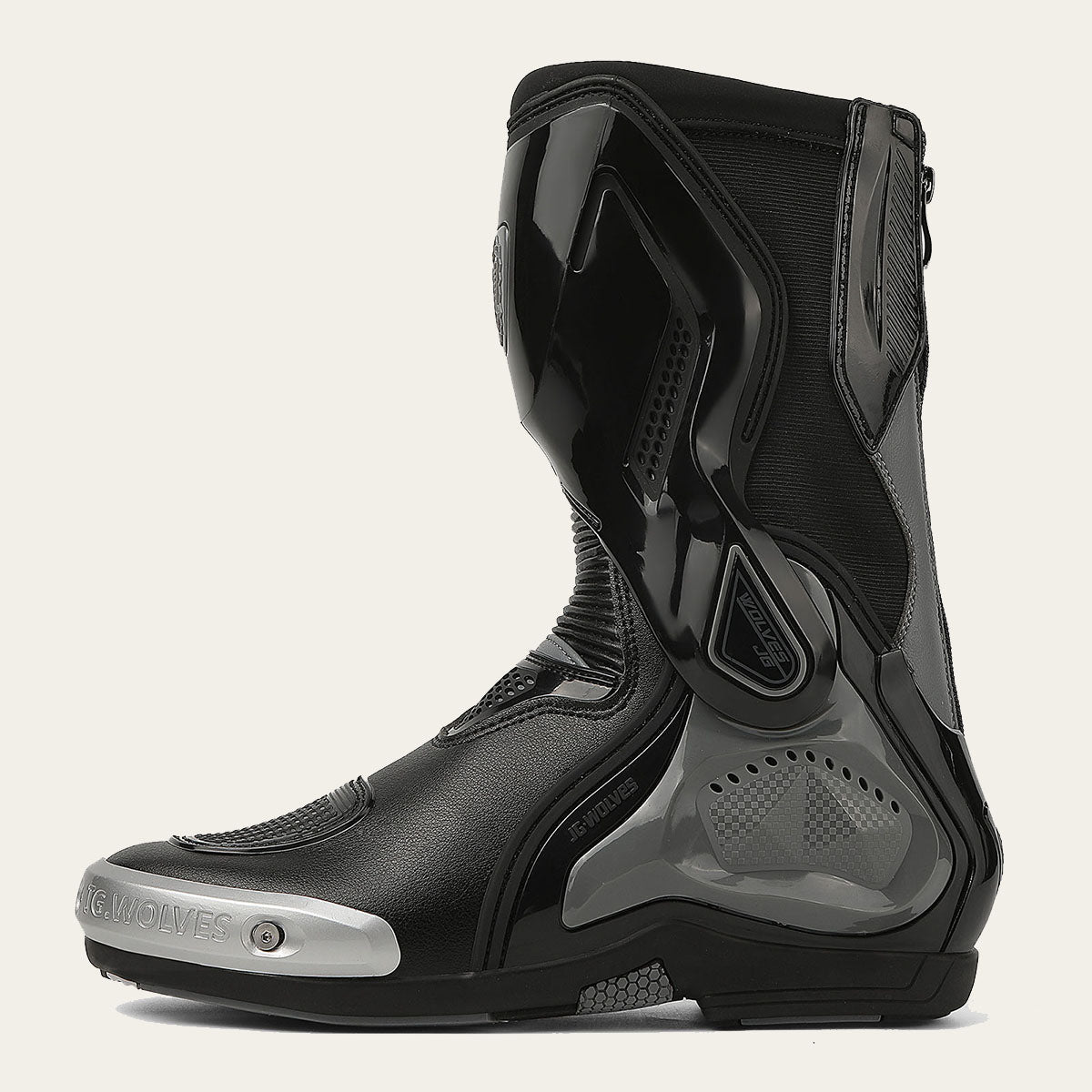 Mens High-Performance Microfiber Leather Motocross Boots