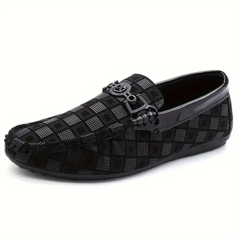 Men's Plaid Pattern Driving Mocs