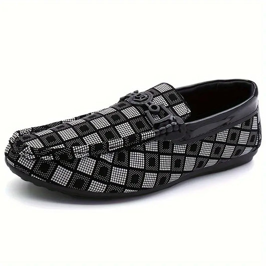 Men's Plaid Pattern Driving Mocs