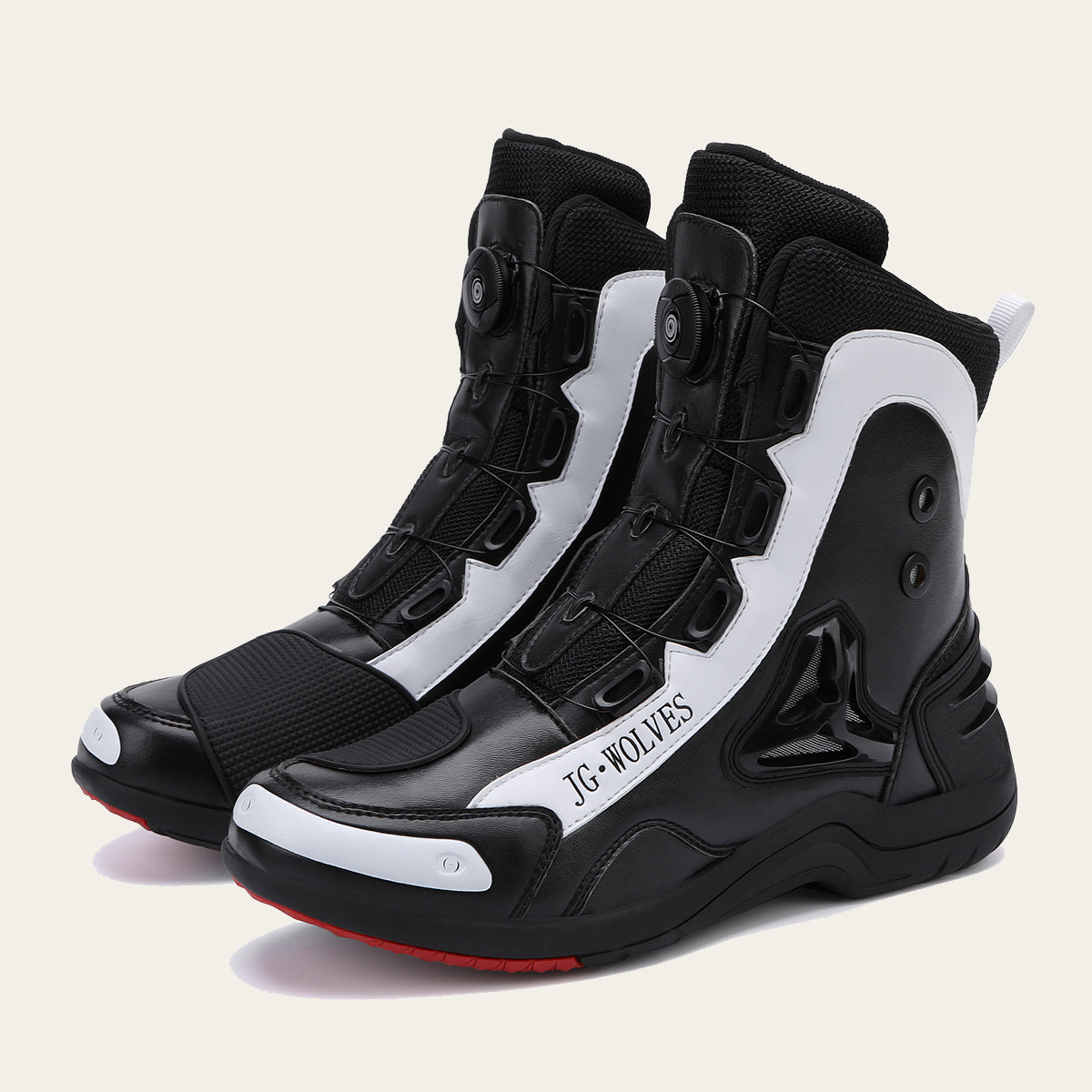 Mens Durable Microfiber Leather Racing Boots