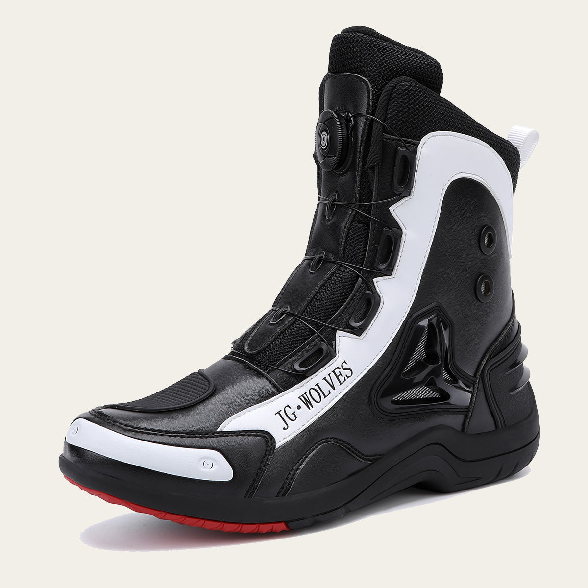 Mens Durable Microfiber Leather Racing Boots