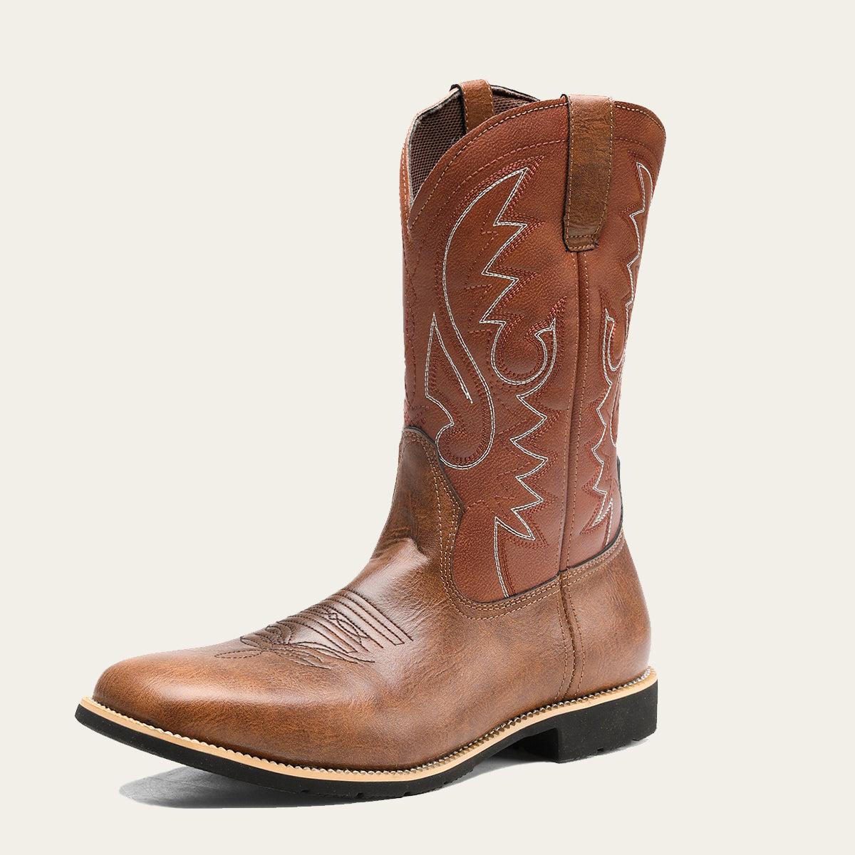 Wide Toe Western Cowboy Boots